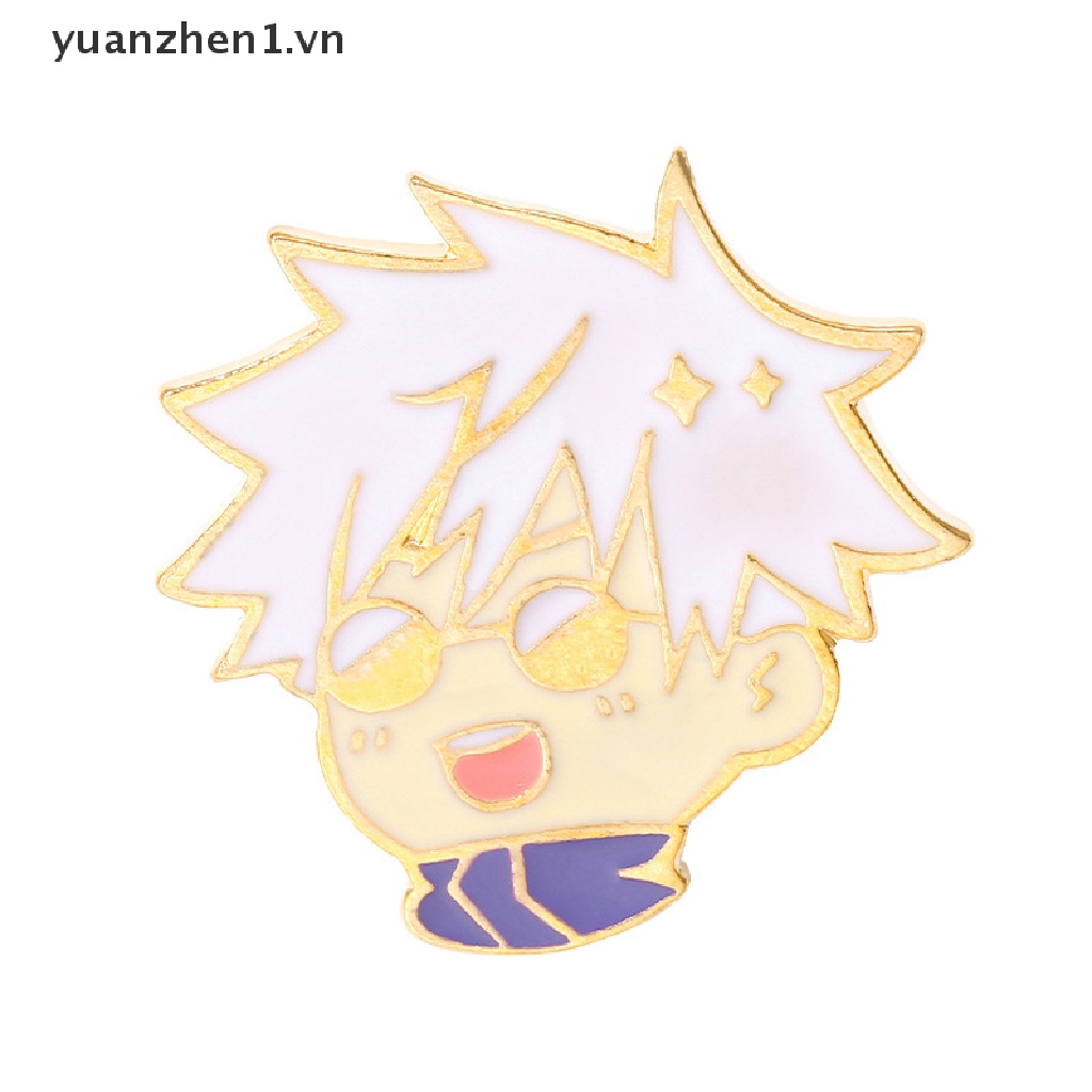 Huy Hiệu Cài Áo Hình Jujutsu Kaisen Chibi Gojo Satoru Itadori Yuji Hoạt Hình Ngộ Nghĩnh