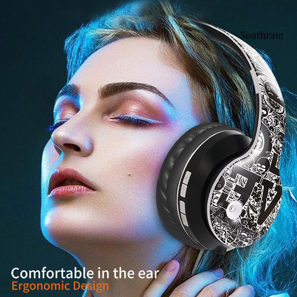 Southrain Wireless Portable Bluetooth 5.0 Game Headphone with Microphone Stereo Music