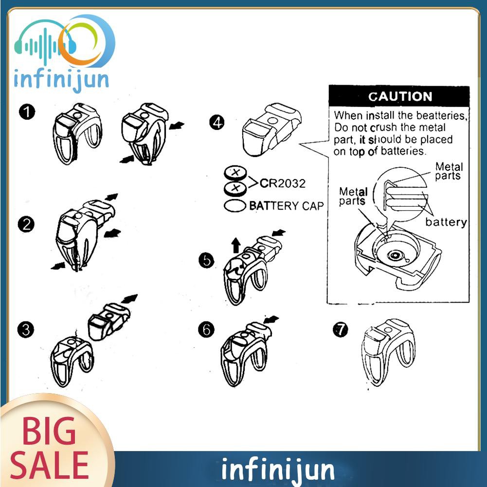 Đèn Led 6 Màu 3 Chế Độ Sáng Gắn Xe Đạp Giúp Tăng Độ An Toàn Khi Lái Xe Ban Đêm
