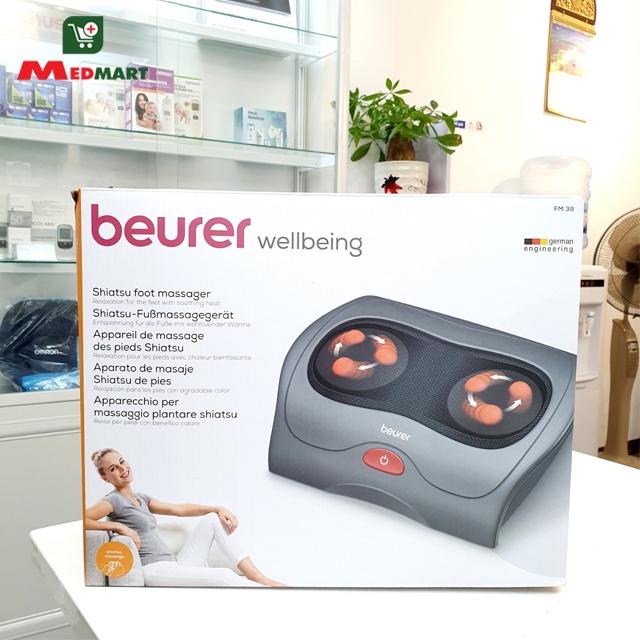 Máy Massage Bàn Chân , Máy Bấm Huyệt Bàn Chân Beurer FM39, Giá Rẻ Nhỏ Gọn, Thông Minh An Toàn Cho Gia Đình - MedMart