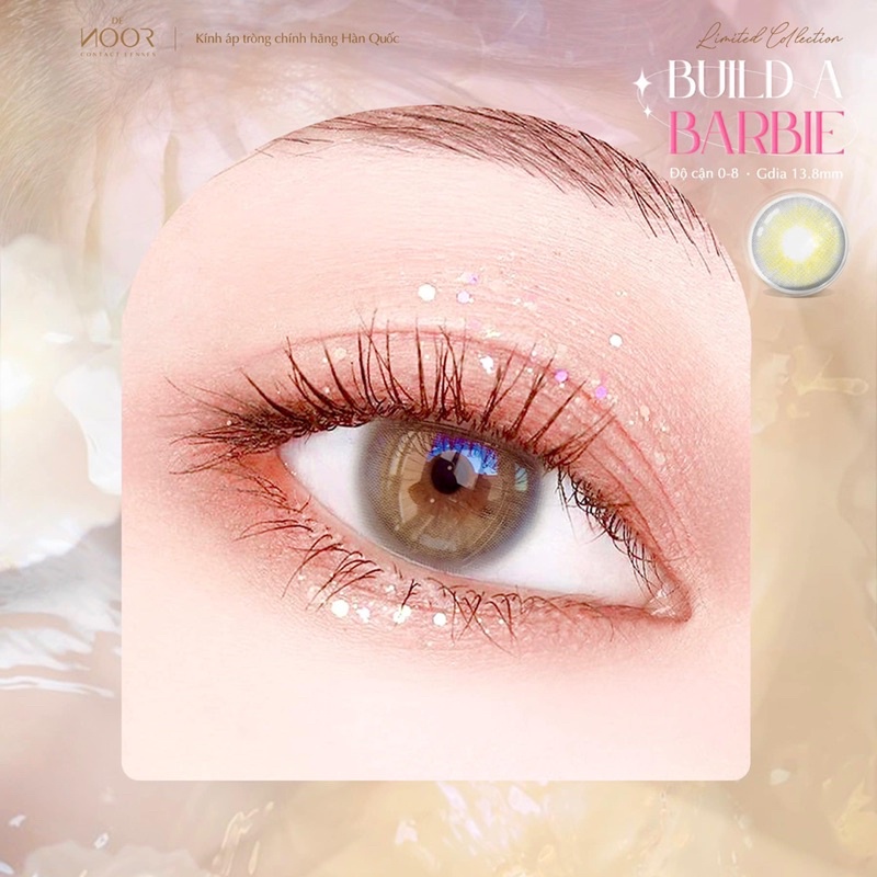 Barbie - Lens Xám Tây Hot Tiktok Tự Nhiên Như Mắt Thật - Chính Hãng Hàn Quốc - Bảo Hành 2 Tuần - DeNOOR