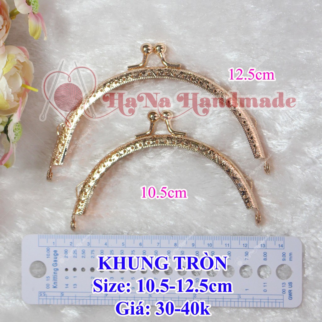 Khung Tròn Vàng (8.5cm, 10.5cm &amp; 12.5cm)