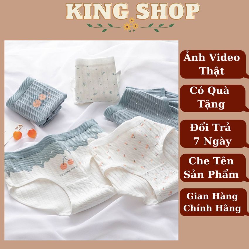 Quần lót nữ, quần lót cotton Cao Cấp kháng khuẩn khử mùi họa tiết cute dễ thương tôn dáng - L1798