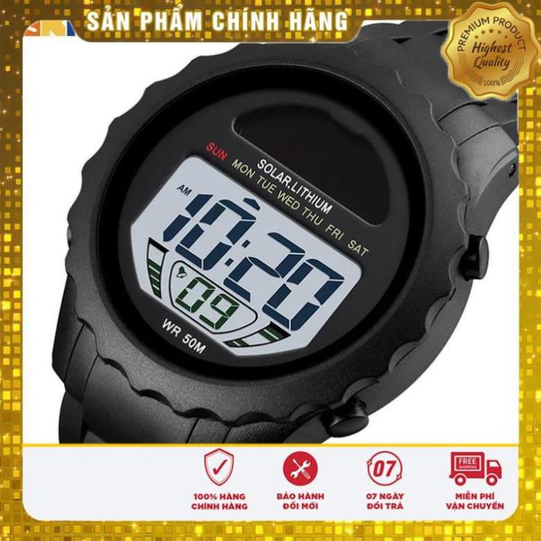 Hàng Cao Cấp -  Đồng hồ -NAM- Skmei 1585 chạy năng lượng mặt trời - Hàng nhập khẩu chính hãng - lỗi 1 đổi 1