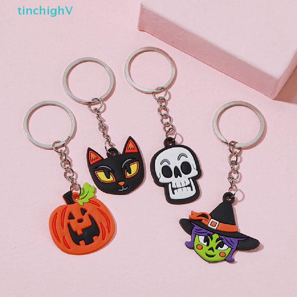 [TinchighV] Móc Khóa Hình Dơi Bí Ngô Ma Cà Rồng Mèo Gothic Thủ Công DIY Làm Quà Tặng Trang Sức Mới]