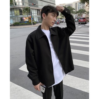 ZIP OUTER đen - ÁO KHOÁC BASIC ''CHUOTTRANG''