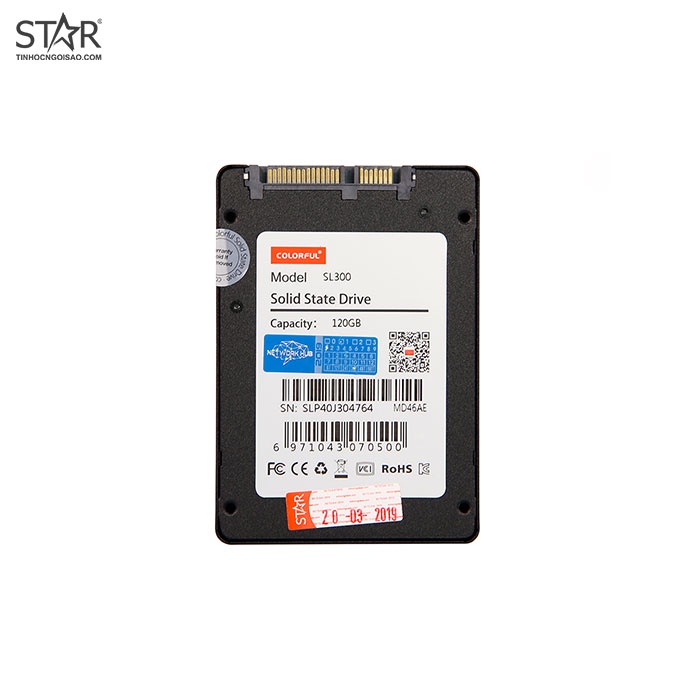 Ổ cứng SSD 120G Colorful SL300 Sata III 6Gb/s TLC