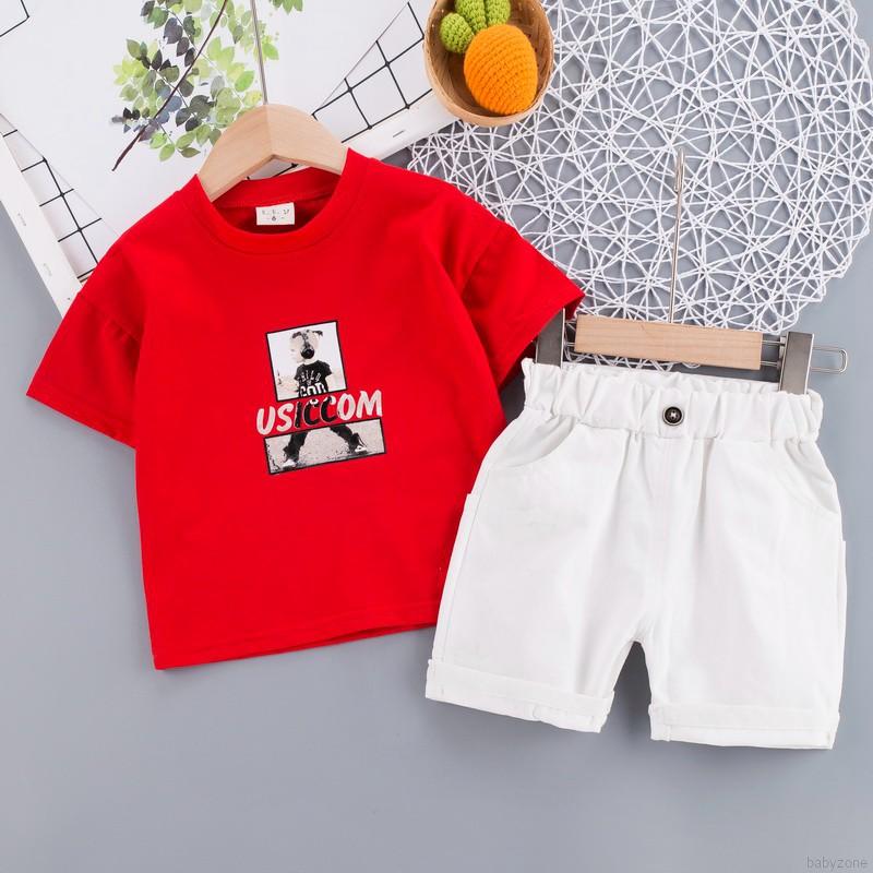 Set Quần Áo Hoạt Hình Xinh Xắn Dành Cho Bé Trai 0-4 Tuổi