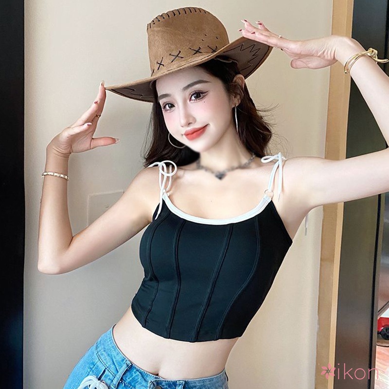 Áo Tank Top Sát Nách Có Mút Đệm Ngực Màu Sắc Ngọt Ngào Quyến Rũ Cho Nữ