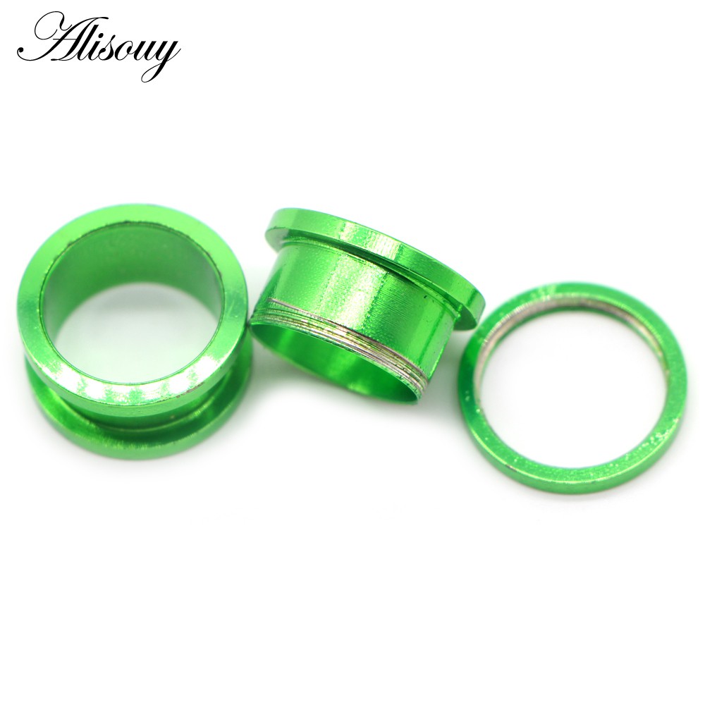 Alisouy Set 2 Khuyên Nong Tai Bằng Thép Không Gỉ 316l 2-30mm Cá Tính