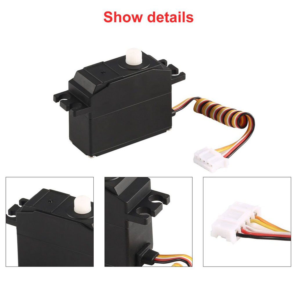 【điều khiển từ xa8/5】25g Plastic Gear Servo for 1/12 Wltoys 12428 12423 RC Car Truck Model Part