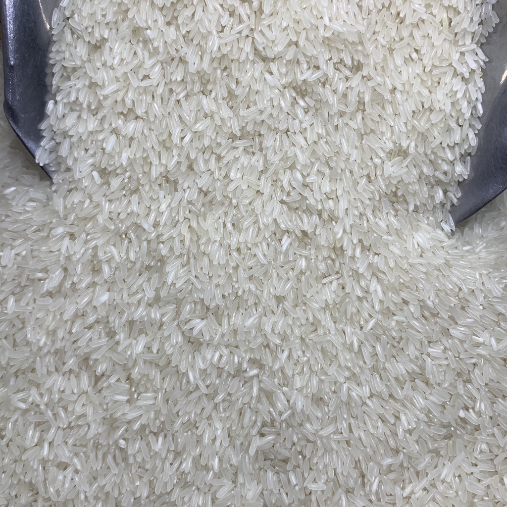 Gạo Lài Miên Túi 10kg - Thuộc dòng gạo dẻo vừa, hạt gạo trắng bóng, có ít bạc bụng, mùi thơm nhẹ