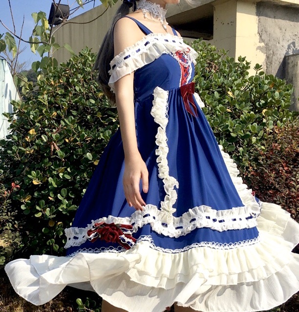 Fullset đầm OP LOLITA Snow White chính hãng