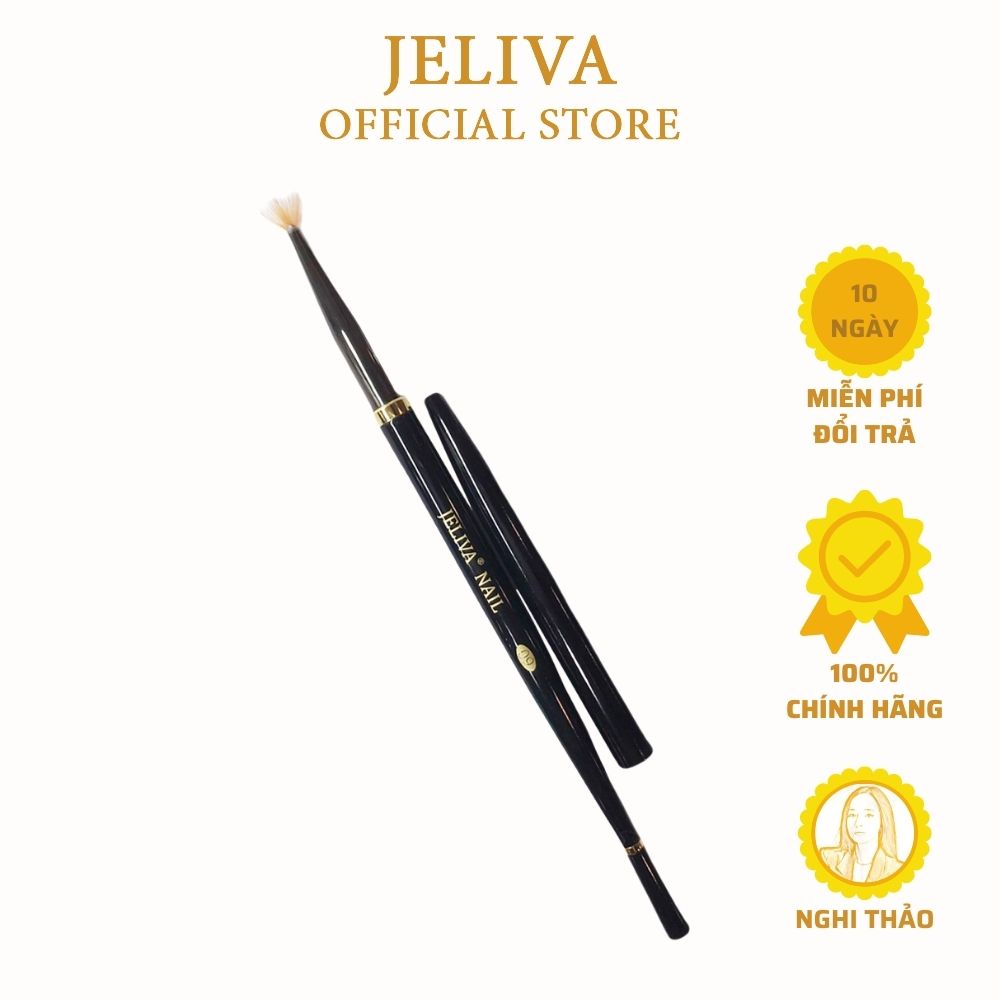 Cọ quạt vẽ móng rắc nhũ Jeliva số 09