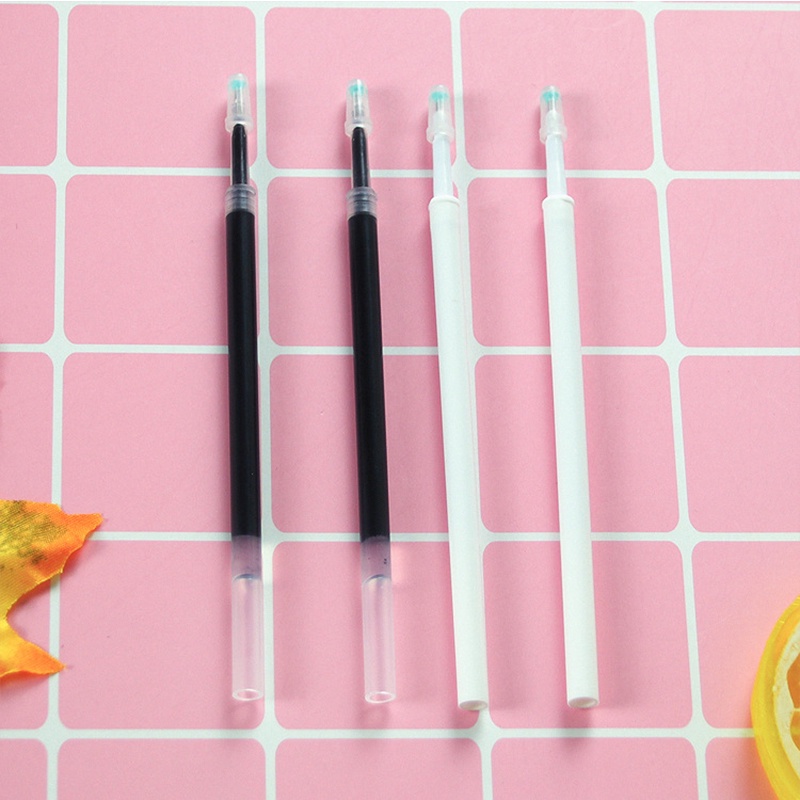 Set 10 Ruột Bút Mực Gel Màu Đen Ngòi 0.5mm