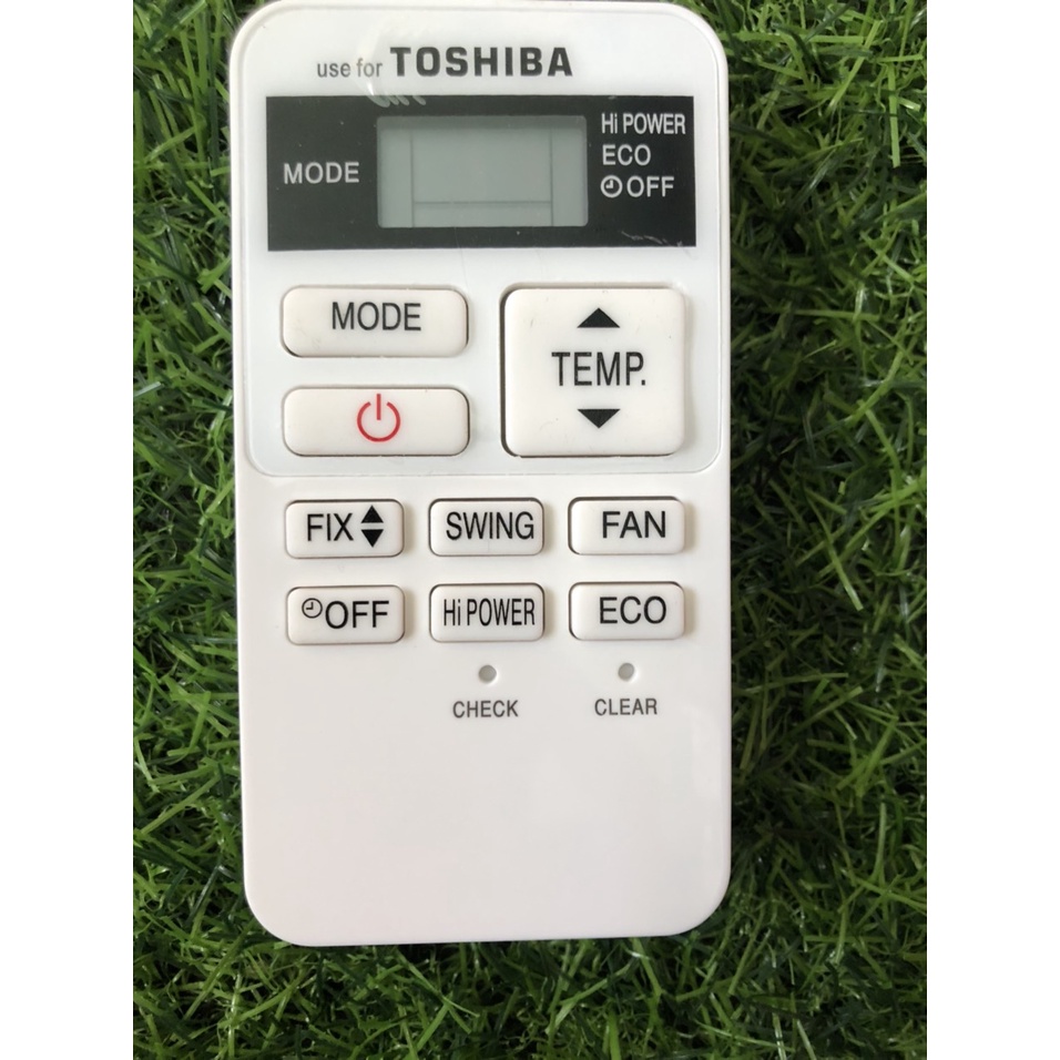 ĐIỀU KHIỂN ĐIỀU HÒA TOSHIBA RAS-07BKV-E (TRẮNG-NHỎ)  dùng cho  điều hòa 1 chiều và 2 chiều  - Tặng kèm pin chính  hãng