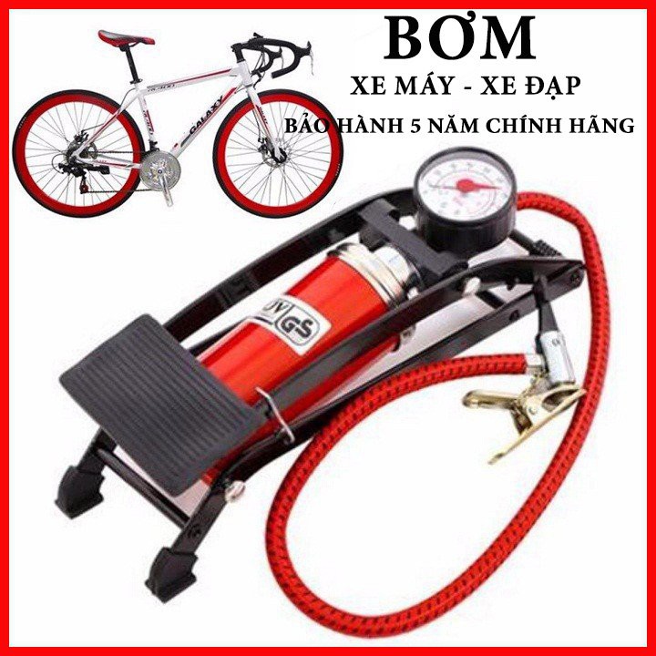 Bơm Xe Đạp, Xe Máy, Ô Tô, Bơm Phao, Bóng... Bằng Chân Mini Tiện Dụng