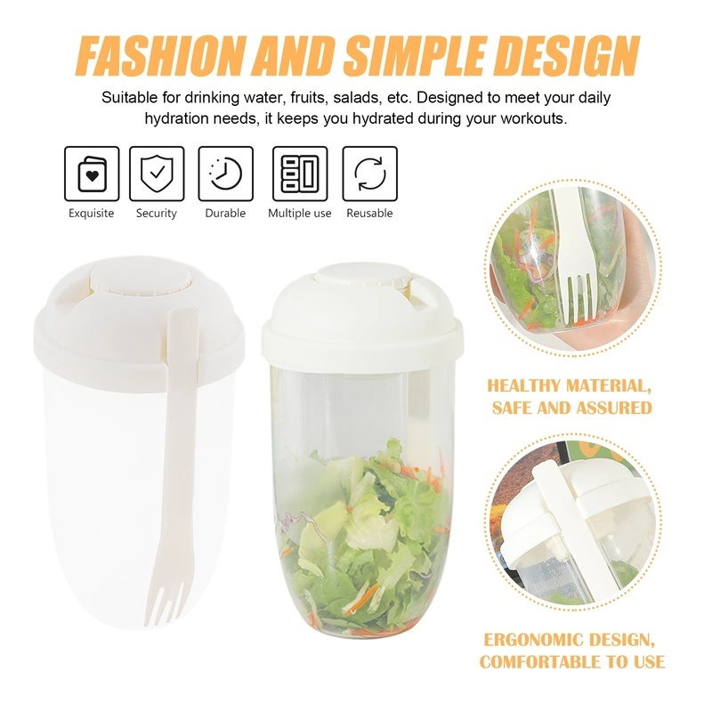 Hộp cơm/Salad/Salad 1000ML Hình Chiếc Nĩa