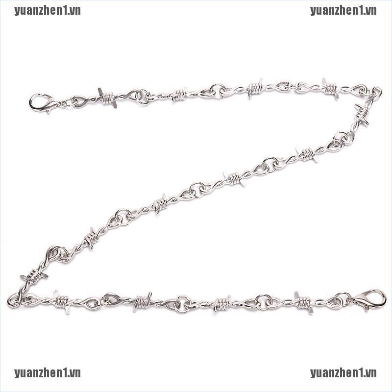 [YUANZHEN1] Vòng Cổ Dây Gai Phong Cách Hip Hop Punk Cho Nam Và Nữ