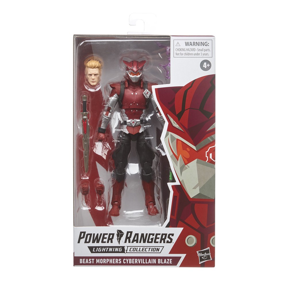 Mô hình nhân vật Hasbro ⚡ Power Rangers Lightning Collection ⚡ 6-inches Beast Morphers Cybervillain Blaze