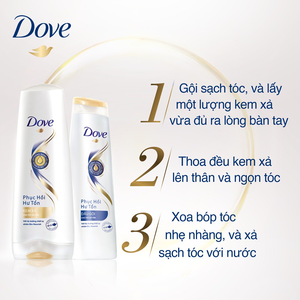 Kem Xả Dove Phục Hồi Hư Tổn 610g - Khongcoson