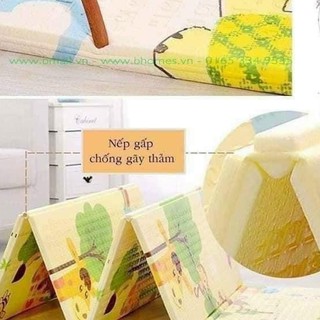 Thảm/nệm trải sàn gấp 3 chống va đập dễ vận chuyển 1m8 x 2m