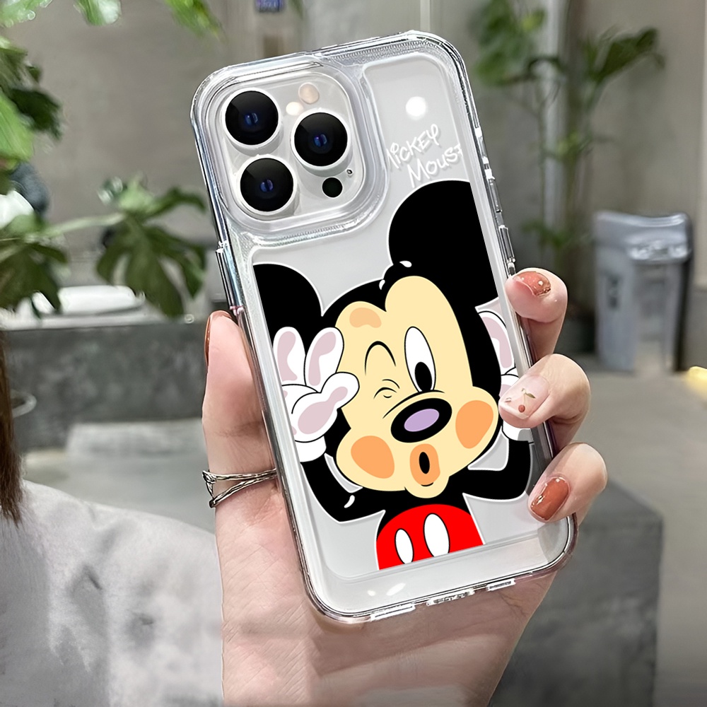Ốp Điện Thoại Trong Suốt Họa Tiết Hoạt Hình Grimace Mickey Cho iphone 14 Plus 11 13promax 12 7Plus X XS Max 7 8 SE 2020