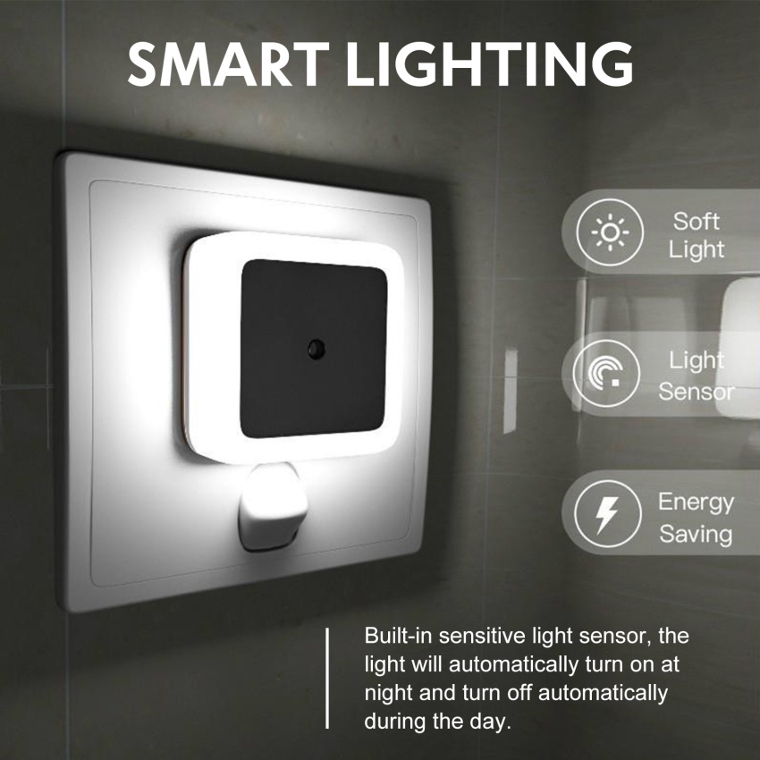 Đèn Ngủ Bóng LED Cảm Biến Thông Minh Tự Động