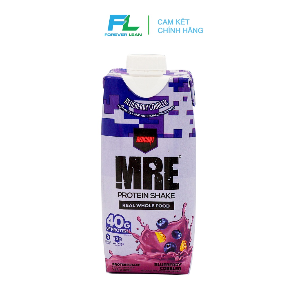 [Chính hãng BBT][Hộp lẻ] Redcon1 MRE RTD Shake 40gr protein - Bữa Ăn Thay Thế Uống Liền Giàu Protein
