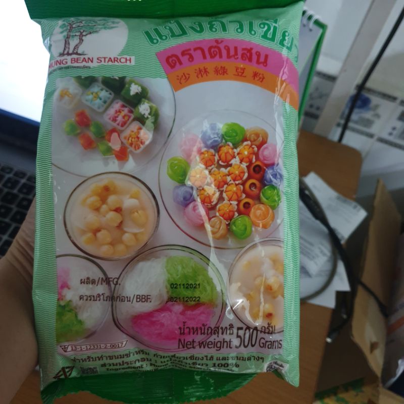 Tinh bột đậu xanh Thái Mung Bean làm bánh nậm thơm ngon