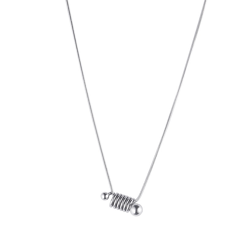 Vòng cổ Thép Titan Đính Hạt Phong Cách Hip Hop Thời Trang