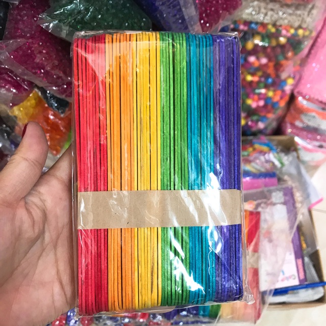 50 QUE KEM GỖ CẦU VỒNG.