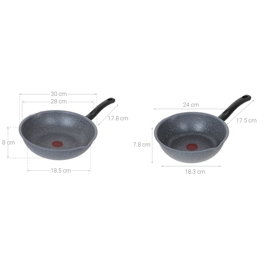 Nồi Cán Dài/Quánh inox Tefal Primary 16CM/18CM -Hàng Chính Hãng - Bảo Hành 24 Tháng