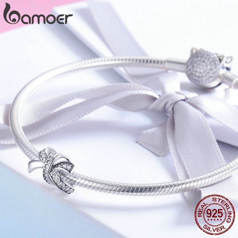 Hạt Trang Sức Bamoer Đính Đá Hình Nơ Độc Đáo Dùng Làm Trang Sức Thủ Công Tiện Lợi