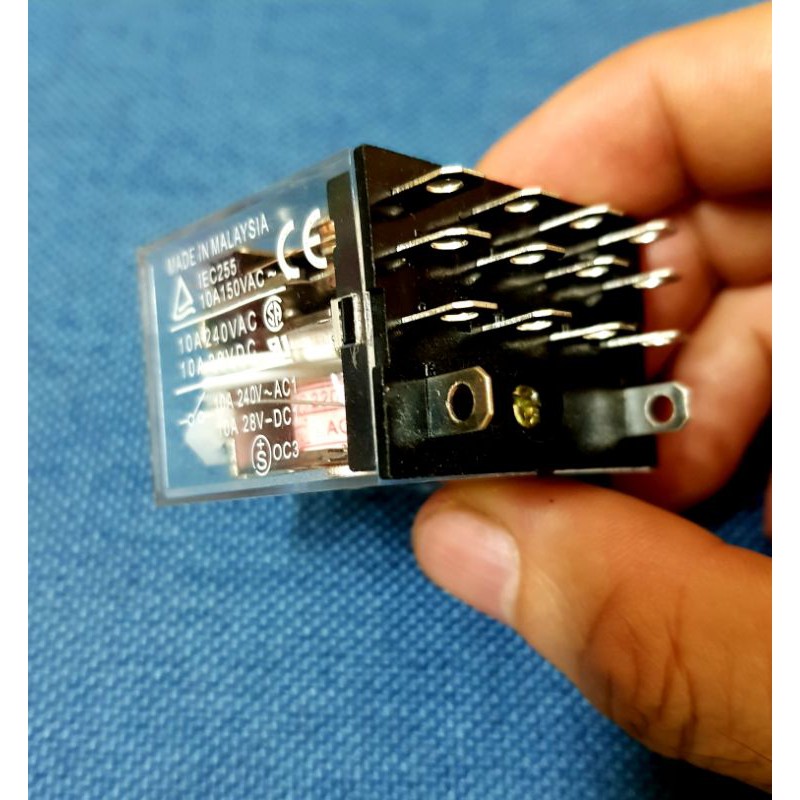 Rơle , relay trung gian LY4N 14 chân to 10A 12V 24V 110V 220V LY4N kèm đế