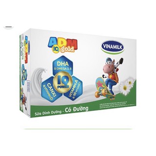 Thùng 48 hộp sữa dinh dưỡng vinamilk adm gold có đường 110ml