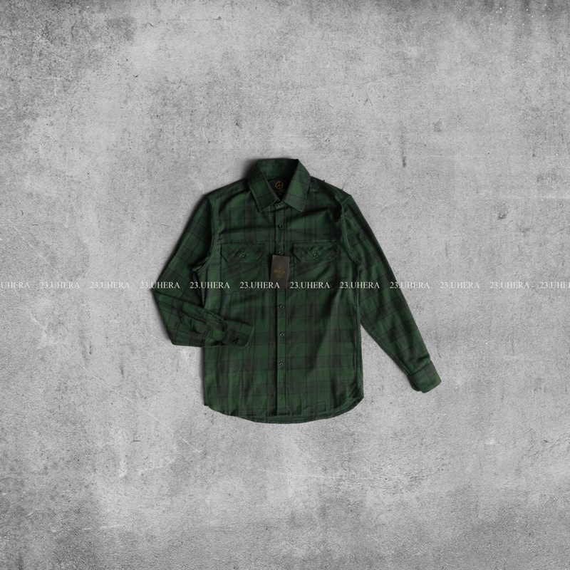 Áo sơ mi kẻ nam 23Uhera fog tartan