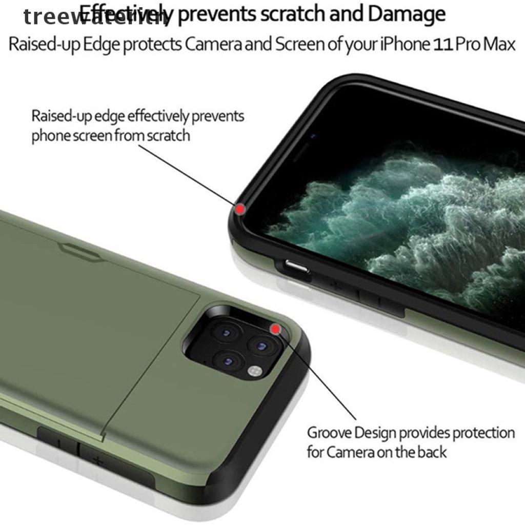 Ốp Điện Thoại Dạng Giáp Có Ngăn Đựng Thẻ Dạng Trượt Cho Iphone 12 Pro Max 11 Pro 11 12 Pro Se (2020) | BigBuy360 - bigbuy360.vn
