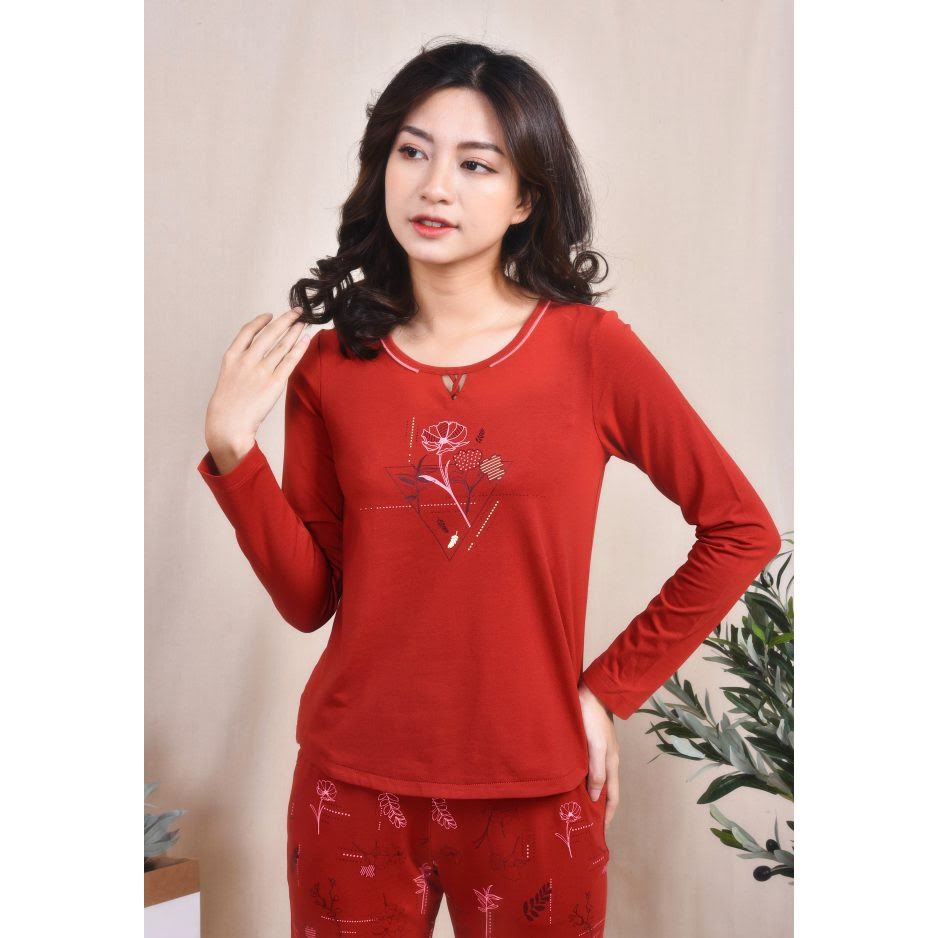 Bộ mặc nhà Winny cotton dài tay Thu Đông 232011 Giá 568.000đ