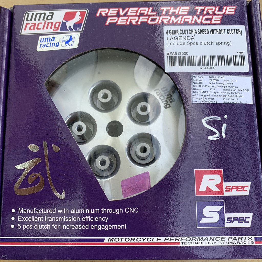 Nồi độ UMA Racing cho Sirius Xăng Cơ - Malaysia