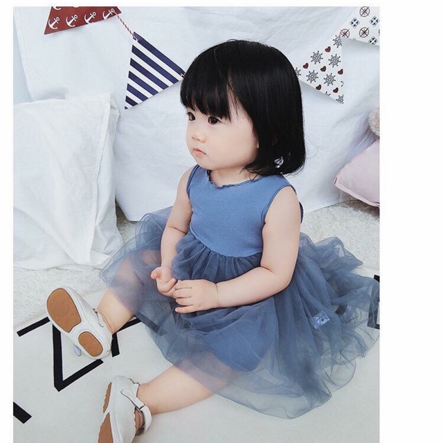 Đầm Thun Xoè Phối Ren