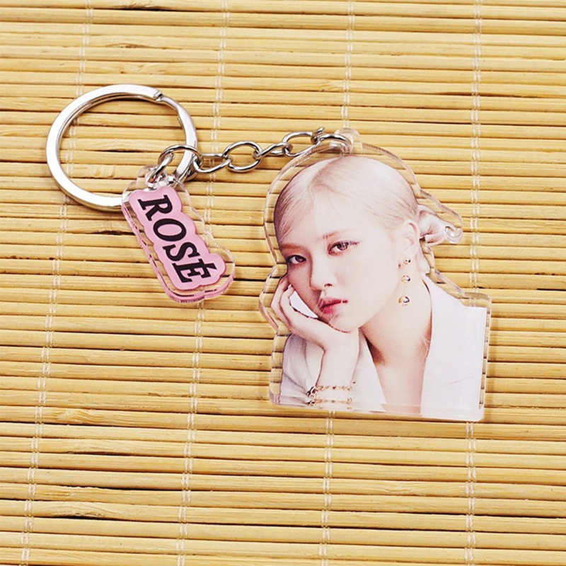 Móc khóa acrylic mặt hình thành viên nhóm nhạc Hàn Quốc Blackpink