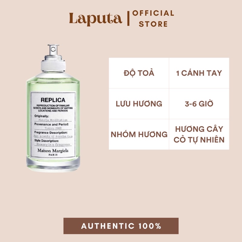 Nước Hoa Unisex Maison Replica Matcha Meditation hương trà xanh, Mẫu thử 2ml, 5ml, 10ml