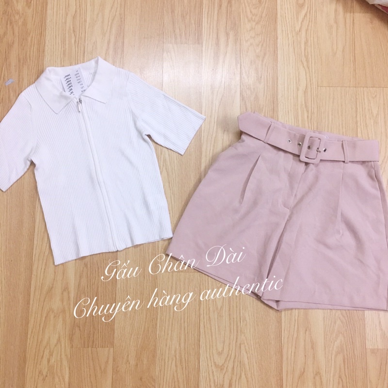 Áo polo trắng nữ