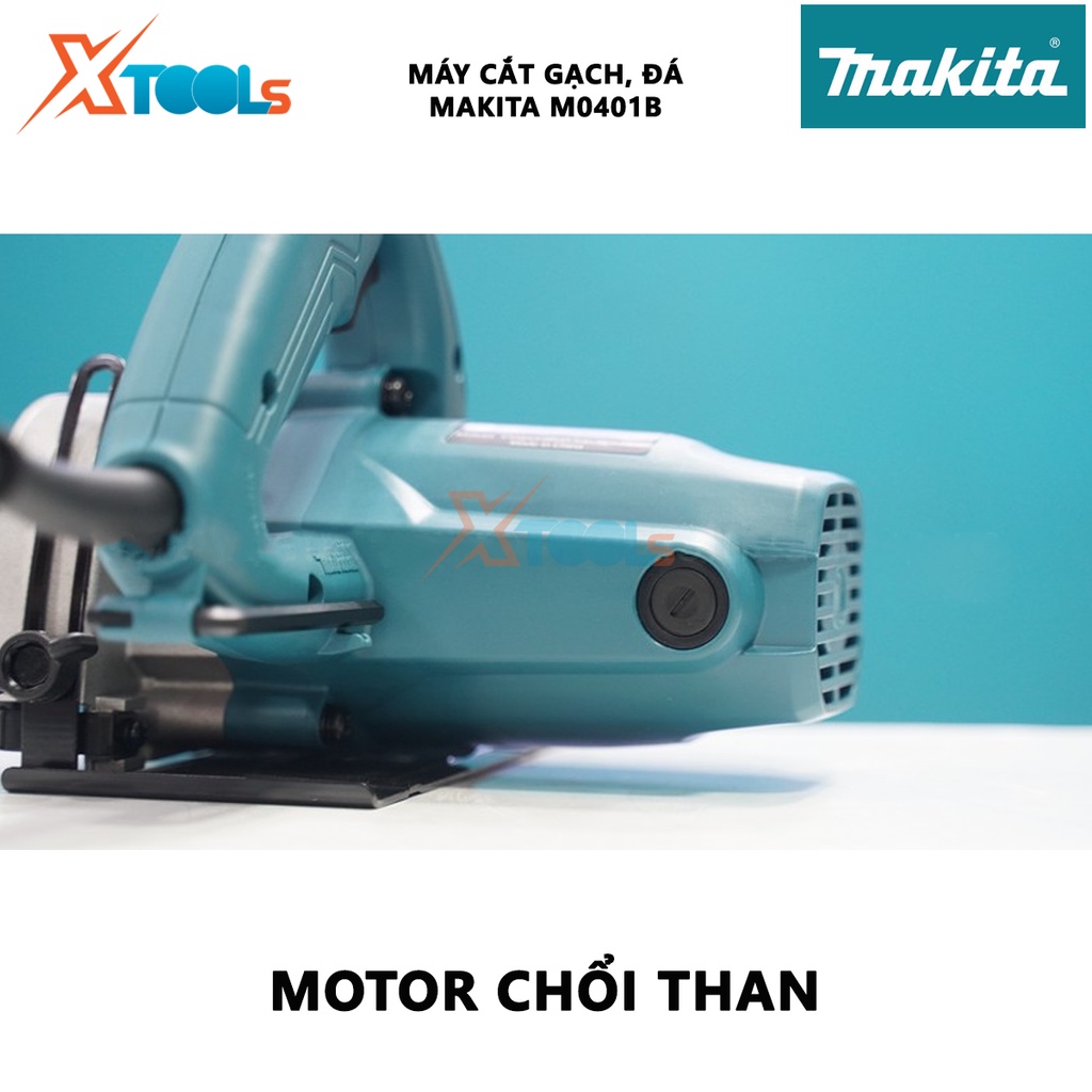 Máy cắt gạch đá Makita M0401B chính hãng | máy cắt gỗ đĩa cắt 110mm, Công suất: 1.200W, motor dây đồng, điện thế 220V