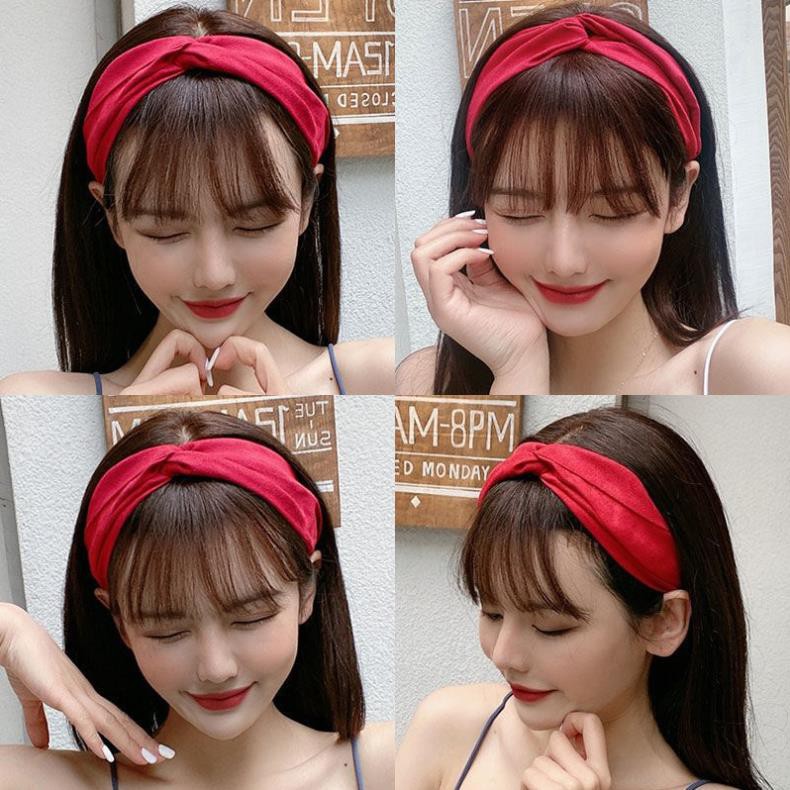 XPK386 Phụ kiện tóc băng đô turban nữ gân chất liệu thun thời trang hàn quốc dễ thương