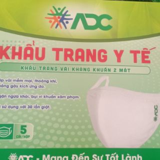 Khẩu trang vải kháng khuẩn 2 mặt