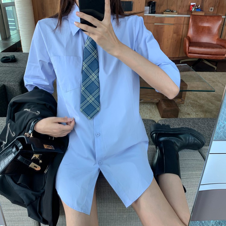 SET ÁO KHOÁC + SƠMI CÀ VẠT ULZZANG 4305