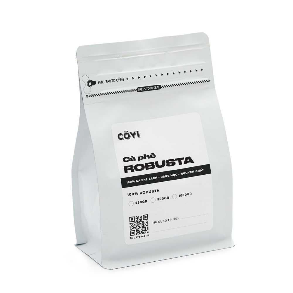 Cà phê Robusta (250gr rang mộc)
