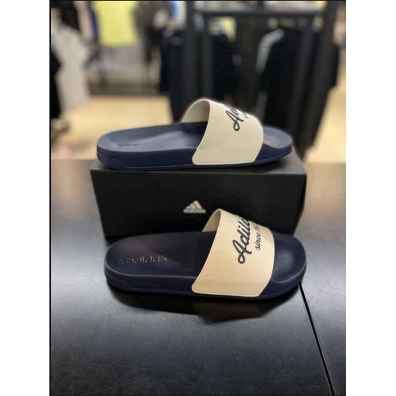Dép ADIDAS ADILETTE SHOWER 1972 NAVY GW8748 bill hàn full box tag